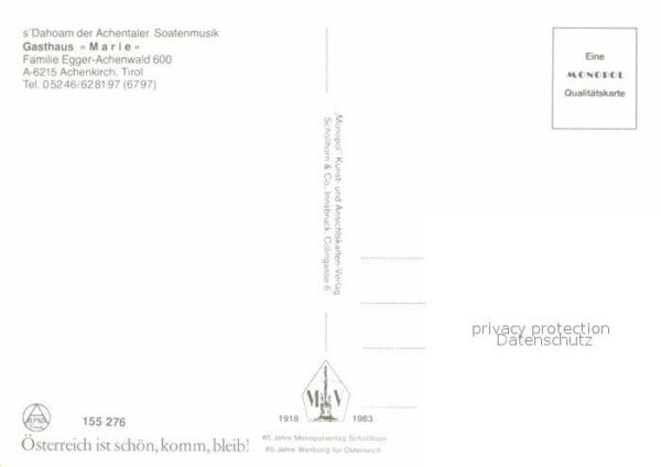 Achenkirch Gasthaus Marie – Bild 2