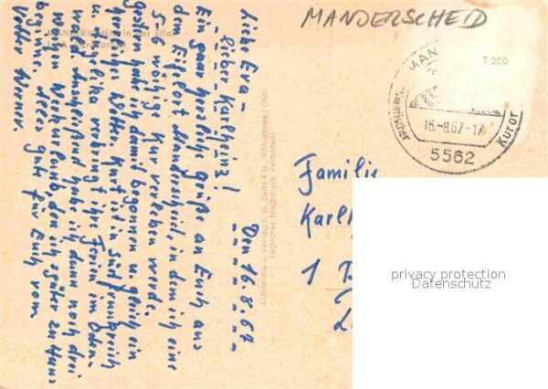 Manderscheid Eifel LVA Sanatorium – Bild 2