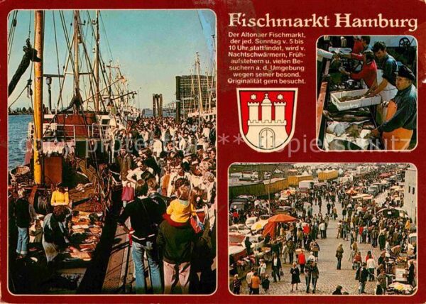 Hamburg Fischmarkt Fischkutter
