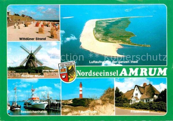 Amrum Wittdüner Strand Nebeler Mühle Seezeich