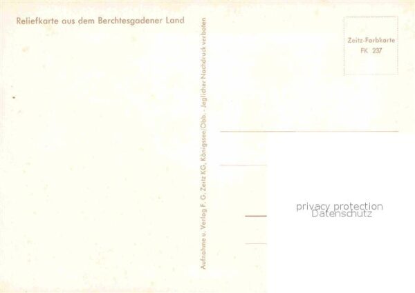Bad Reichenhall Reliefkarte aus dem Berchtesgadener Lan – Bild 2