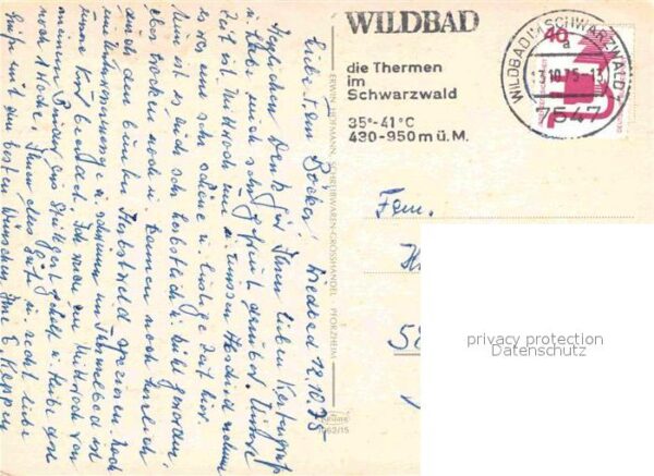 Wildbad Schwarzwald Thermalbad Sommerberg Kuranlagen Enz Tr – Bild 2