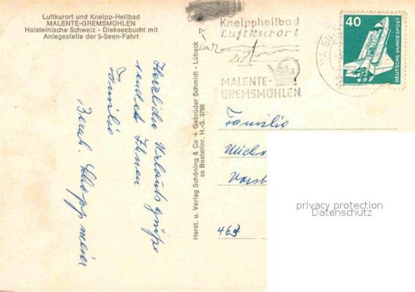 Malente-Gremsmuehlen Anlegestelle der 5 Seen Fahrt Promenade – Bild 2