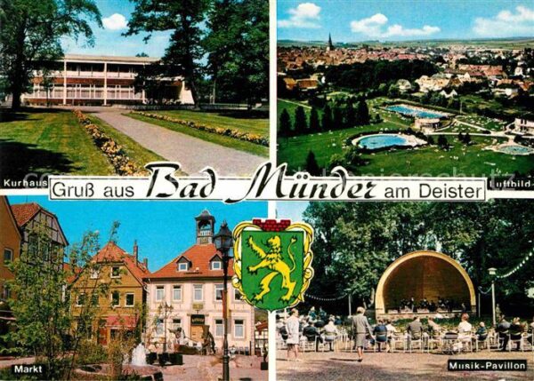 Bad Muender Kurhaus Luftbild Musikpavillon Konzert
