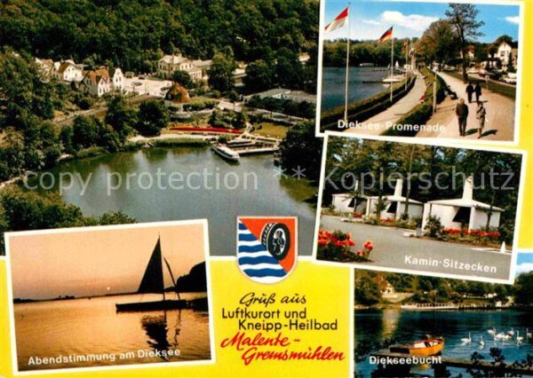 Malente-Gremsmuehlen Dieksee Promenade Kamin Sitzecken Bucht