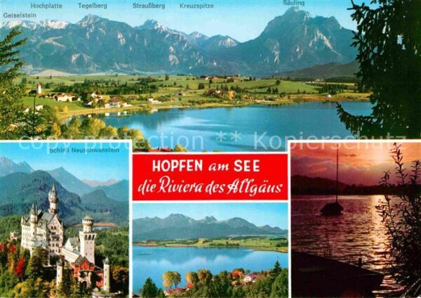Hopfen See Panorama Riviera des Allgäus Alpen Schl