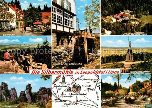 Leopoldstal Lippe Silbermühle Mühlrad Gaststätte Restaura