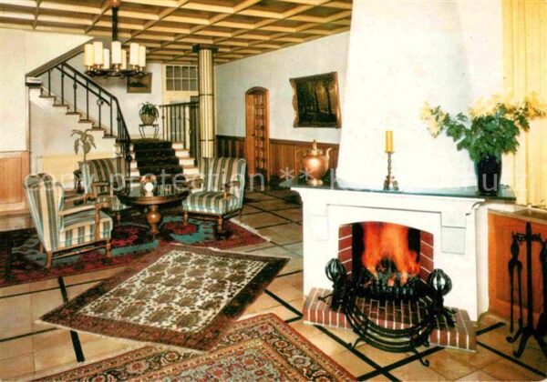 Horn-Bad Meinberg Hotel Kurhaus Zum Stern Kamin Treppenau