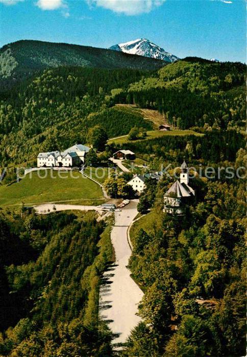 Maria Eck Wallfahrtsort Kirche mit Hochfelln Flie
