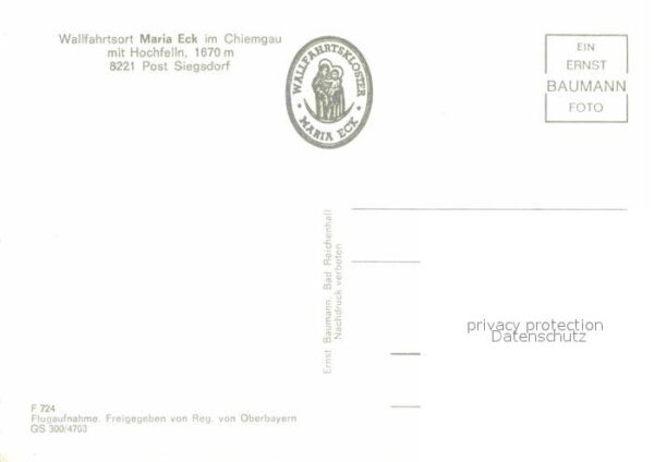 Maria Eck Wallfahrtsort Kirche mit Hochfelln Flie – Bild 2