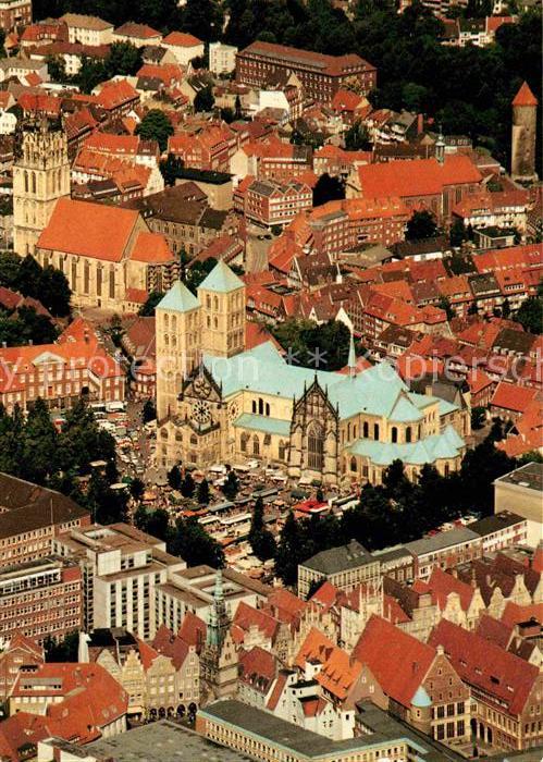 Muenster Westfalen Stadtzentrum St Paulus Dom Überwasserki