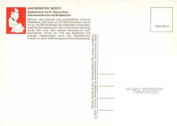 Muenster Westfalen Stadtzentrum St Paulus Dom Überwasserki – Bild 2