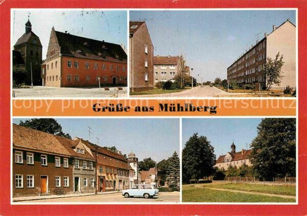 Muehlberg Elbe Rathaus Boragker Strasse Thälmannplatz
