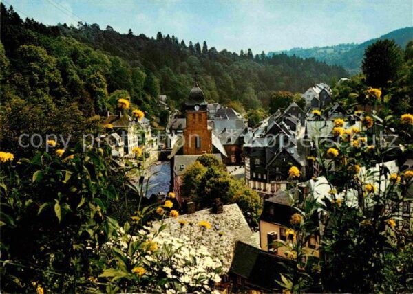 Monschau Blick über die Altstadt