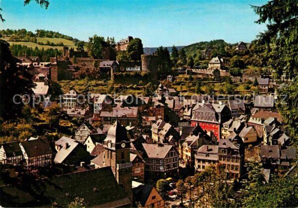 Monschau Panorama Blick über die Altstadt Burgru