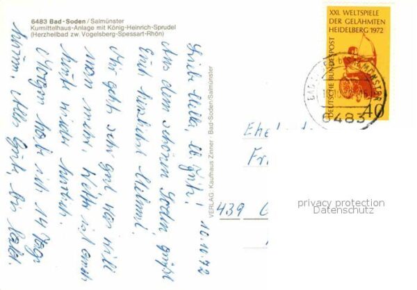 Bad Soden-Salmuenster Kurmittelhaus Anlage mit König Heinrich – Bild 2