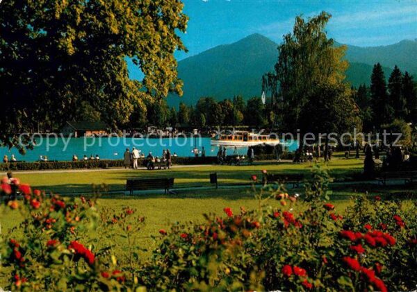 Bad Wiessee Seepromenade gegen Tegernseer Berge