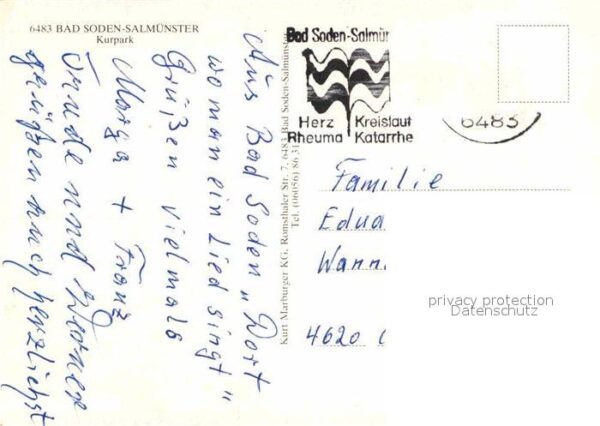 Bad Soden-Salmuenster Kurpark Wasserspiele Sanatorium – Bild 2