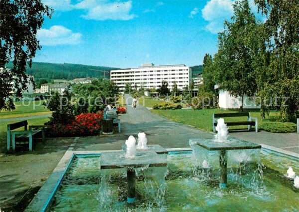 Bad Soden-Salmuenster Kurpark Wasserspiele Sanatorium