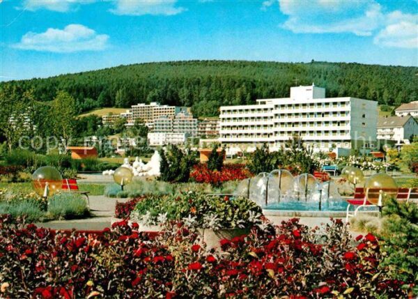 Bad Soden-Salmuenster Kurpark Wasserspiele Sanatorium