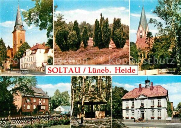 Soltau Kirche Jugendherberge Rathaus Böhmewald