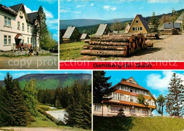 Gehlberg FDGB Erholungsheime OT Schmücke Waldbad