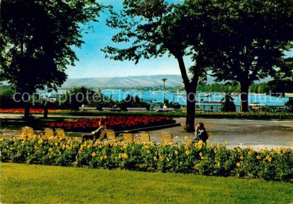 Mainz Rhein Stadtpark am Rhein Promenade