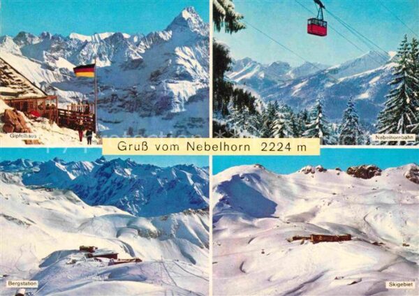 Nebelhorn Gipfelhaus Bergbahn Bergstation Skigebi