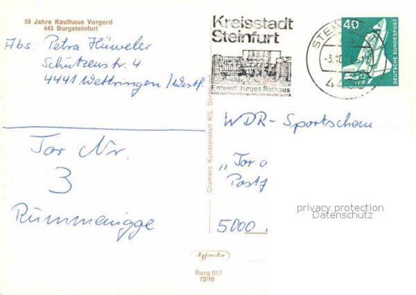 Burgsteinfurt Kreishaus Rathaus Bagnosee Schloss Ritt – Bild 2