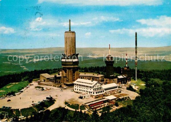 Grosser Feldberg Taunus Fernmeldeturm Sender Fliegeraufnahme