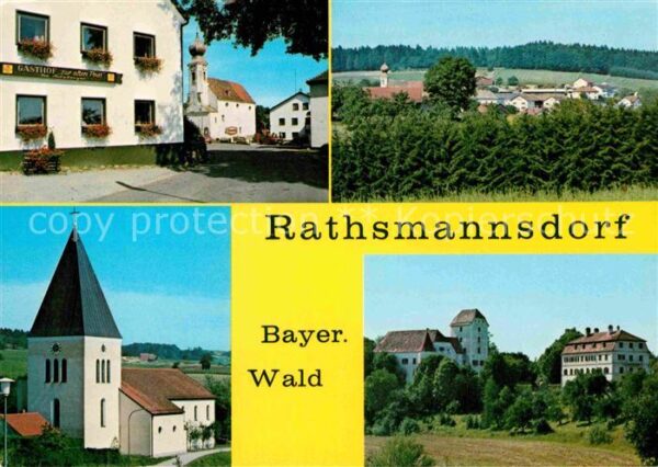 Rathsmannsdorf Gasthof Kirche Urlaubsdorf Bayerischer