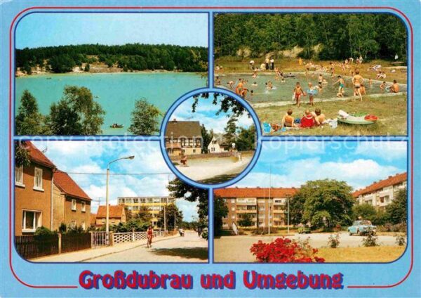 Grossdubrau und Umgebung See Freibad Ortspartie Woh
