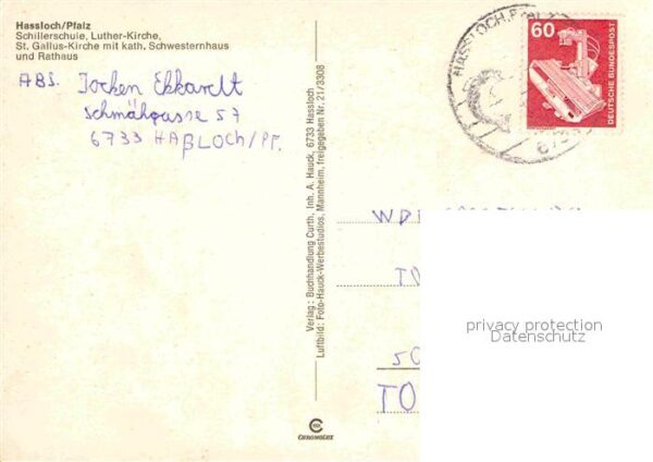 Hassloch Pfalz Schillerschule Lutherkirche St Gallus K – Bild 2