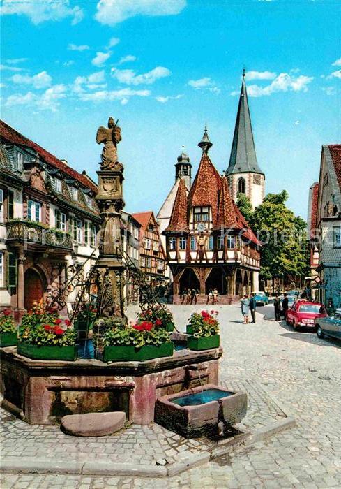 Michelstadt Innenstadt Brunnen Altstadt Historische