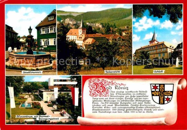 Bad Koenig Odenwald Stadtbrunnen Schloss Kurzentrum Thermal