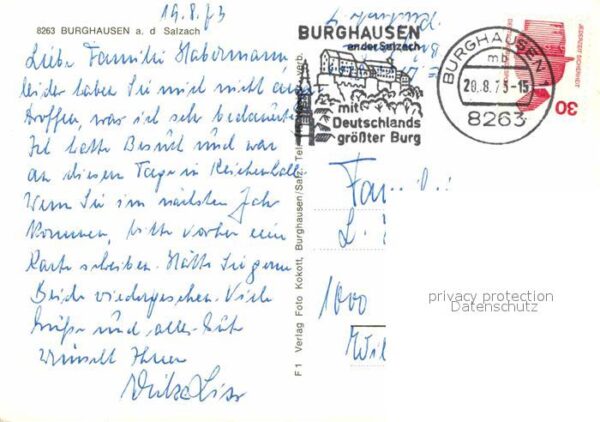 Burghausen Salzach Stadtbild mit Burg – Bild 2