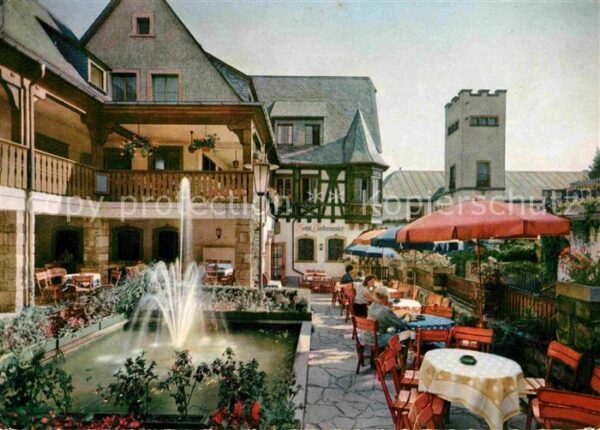 Ruedesheim Rhein Lindenwirt in der Drosselgasse Terrasse