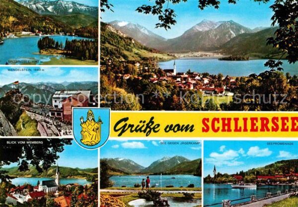 Schliersee Gesamtansicht mit Alpenpanorama Spitzin