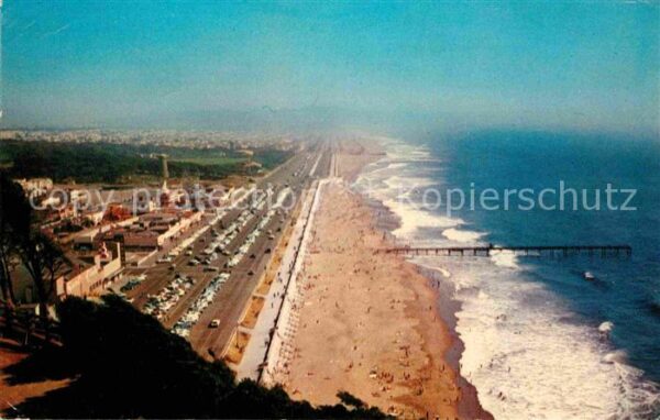 San Francisco California Beach and Great Highway