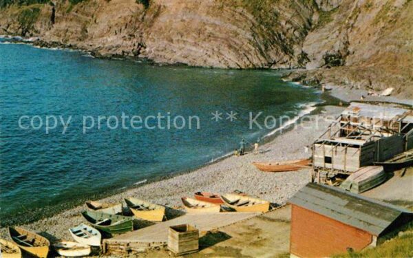 Newfoundland New Jersey Strandpartie Fischerboote