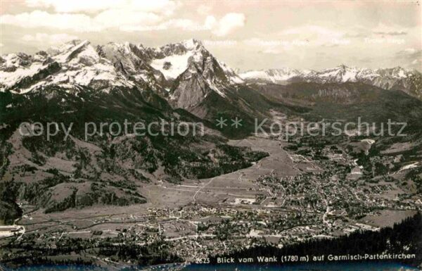 Garmisch-Partenkirchen Blick vom Wank