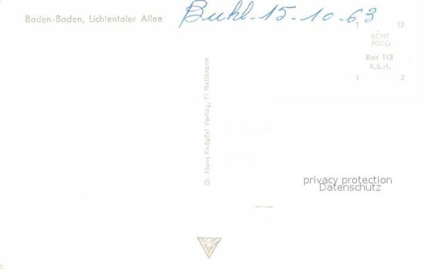 Baden-Baden Lichtentaler Allee – Bild 2