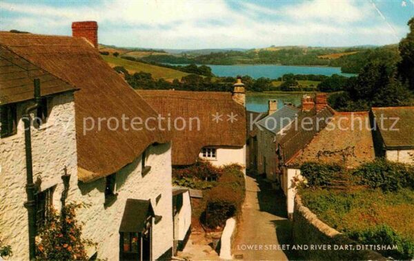 Dartmouth Devon Lower Street and River Dart