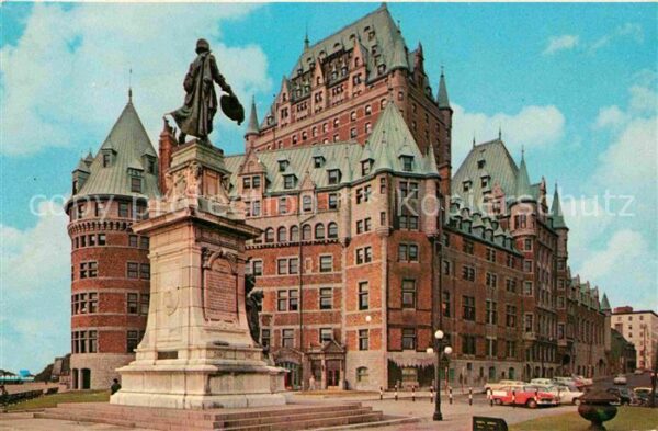 Quebec Chateau Frontenac and Camplain Monument