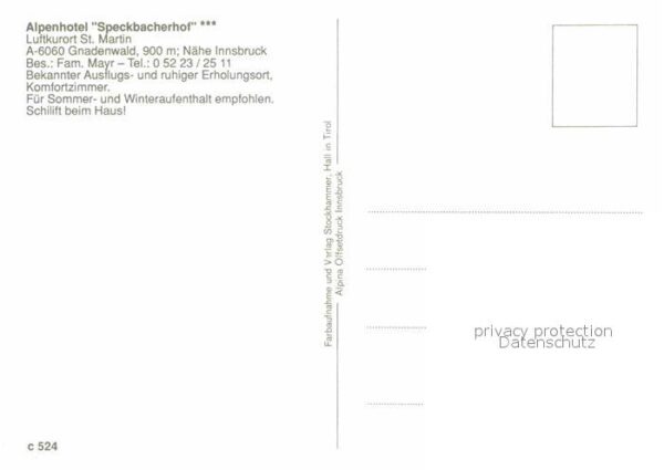 Gnadenwald Alpenhotel Speckbacherhof – Bild 2