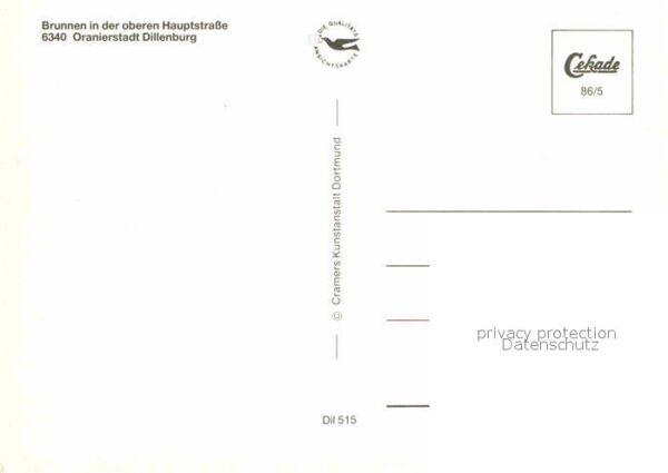 Dillenburg Oranierstadt Brunnen in Hauptstrasse Fa – Bild 2