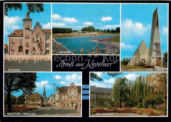 Kevelaer Rathaus Freibad Kirche Haupstrasse Basi