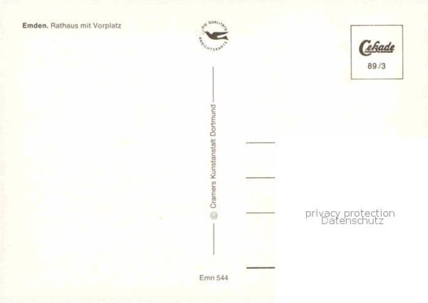 Emden Ostfriesland Rathaus mit Vorplatz – Bild 2