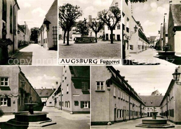 Augsburg Fuggerei älteste Sozialsiedlung der Wel