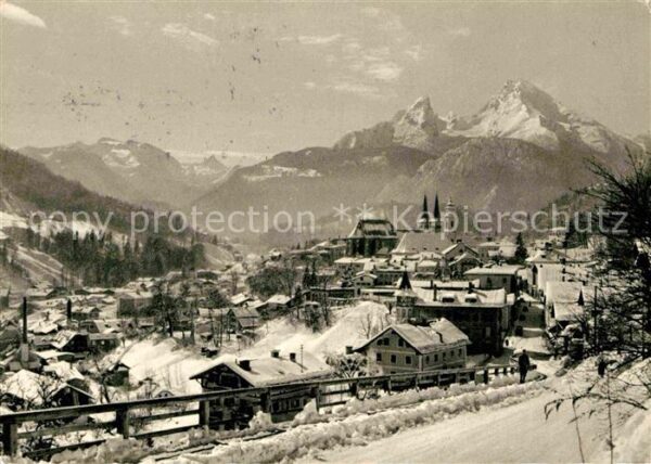 Berchtesgaden mit Watzmann und Steinernem Meer